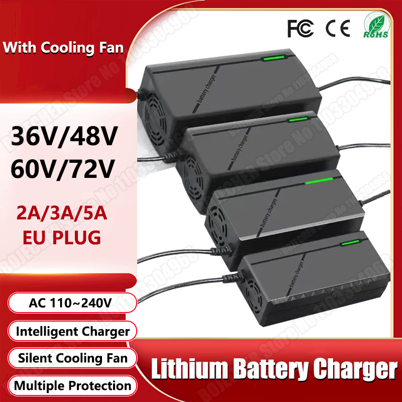 84V 20A Smart Charger - 36V 48V 60V 72V 2A 3A