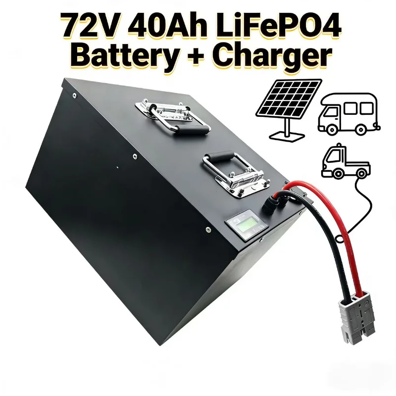 72V 40Ah Lifepo4 Battery Pack - ชุดแบตเตอรี่ 24S 72V 40Ah LiFePO4 พร้อม