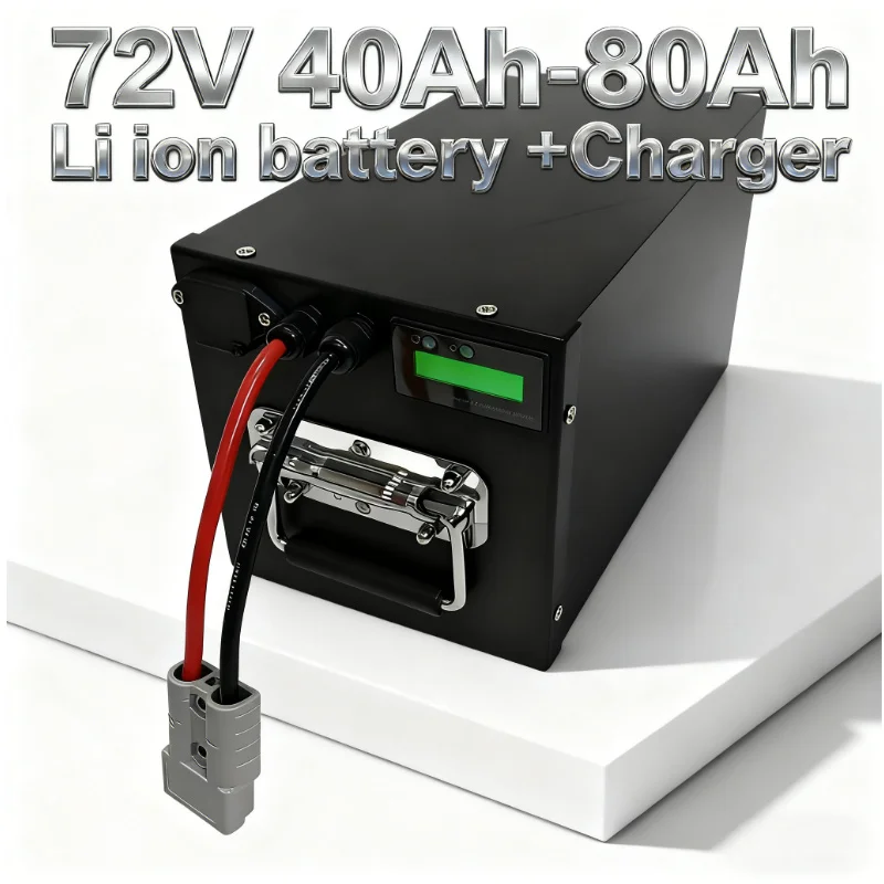 72V 40Ah Lifepo4 Battery Pack - แบตเตอรี่ลิเธียมไอออน 72V 40-80Ah พร้อม BMS สำหรับรถจักรยานยนต์