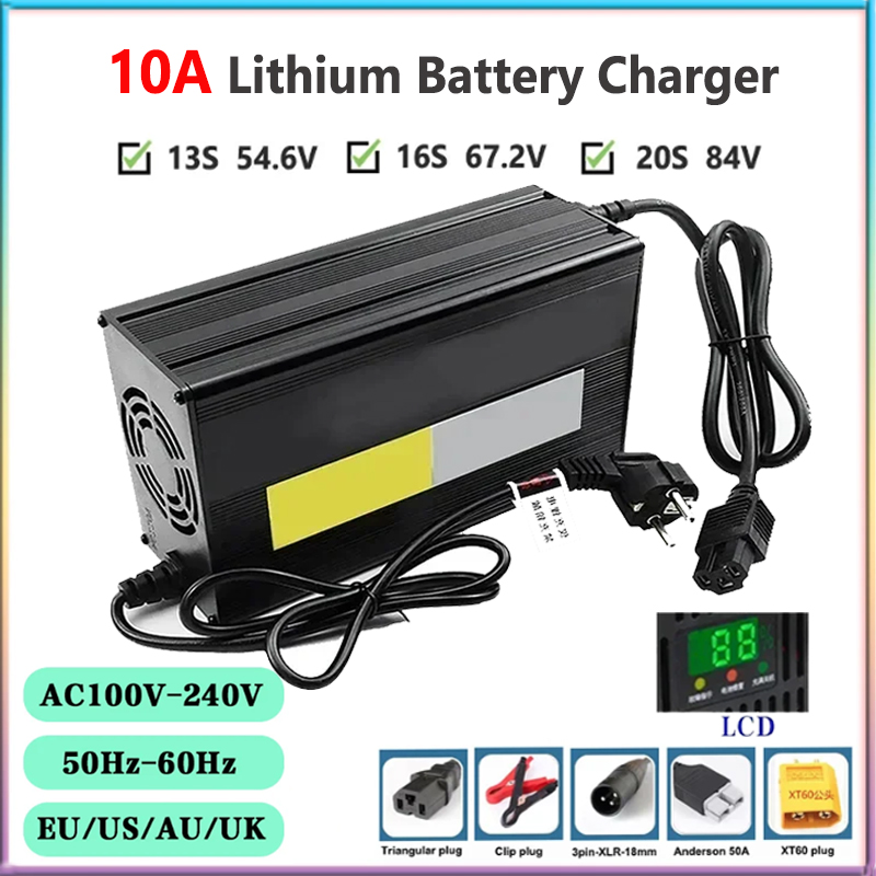 ที่ชาร์จแบตเตอรี่ลิเธียม10A 48 - 84V 20A Smart Charger บทวิจารณ์และราคา