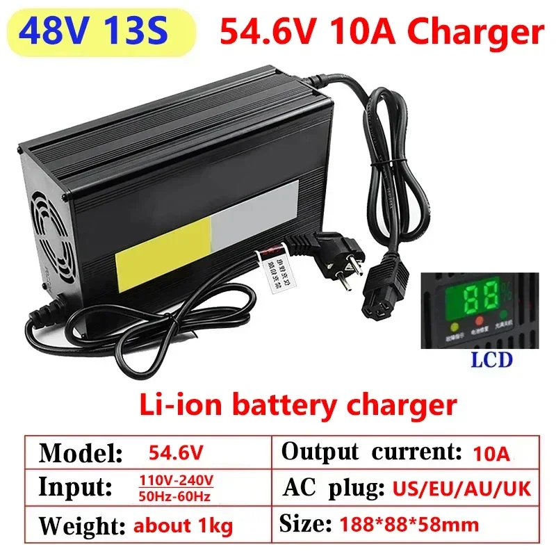 ที่ชาร์จแบตเตอรี่ลิเธียม10A 48 - 84V 20A Smart Charger บทวิจารณ์และราคา