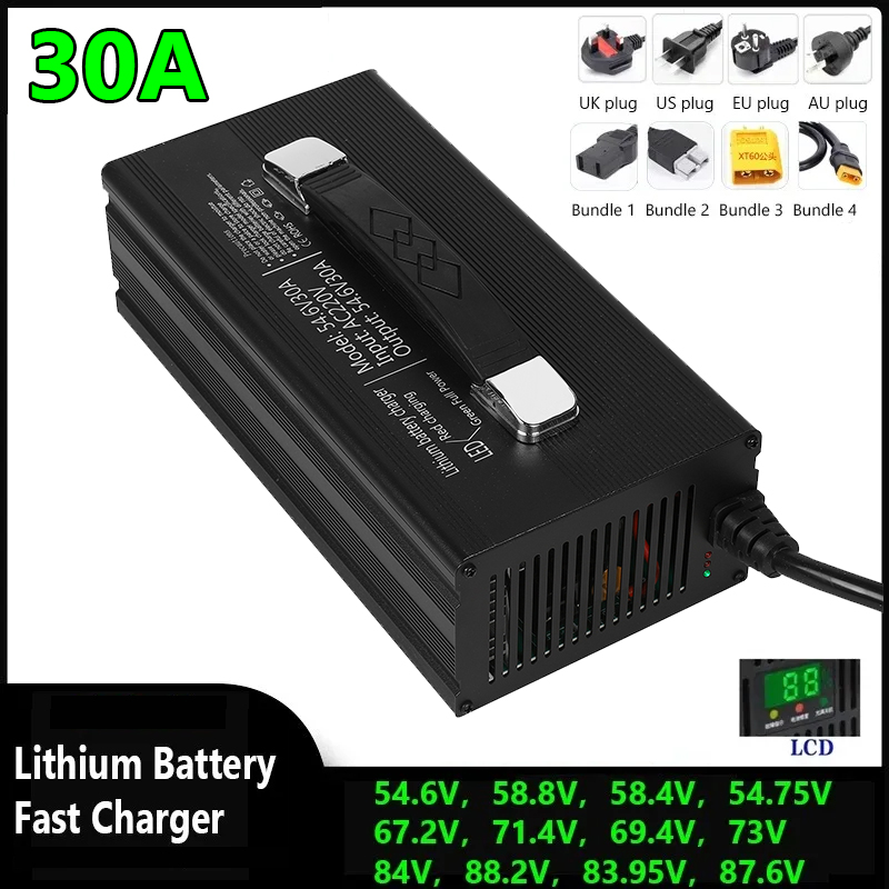 เครื่องชาร์จแบตเตอรี่ลิเธียมไอ - 84V 20A Smart Charger บทวิจารณ์และราคา