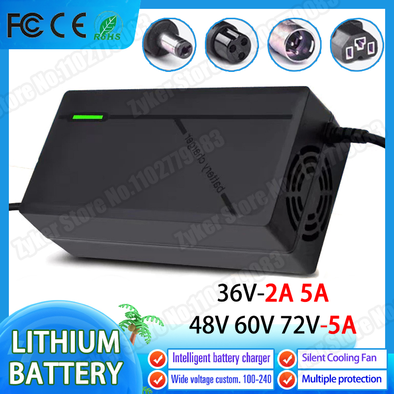 36V 48V 60V 72V 2A 5A แบตเตอรี - 84V 20A Smart Charger บทวิจารณ์และราคา