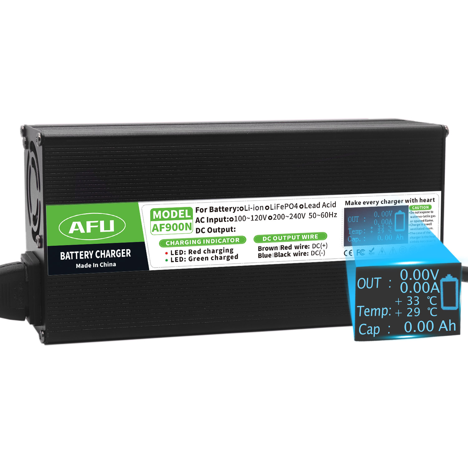58.4V 15A LiFePO4 แบตเตอรี่เคร - 84V 20A Smart Charger บทวิจารณ์และราคา