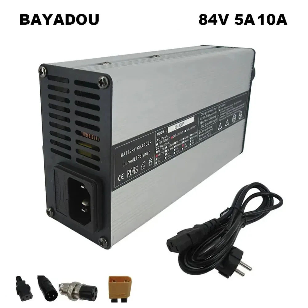 เครื่องชาร์จแบตเตอรี่ลิเธียมอั - 84V 20A Smart Charger บทวิจารณ์และราคา