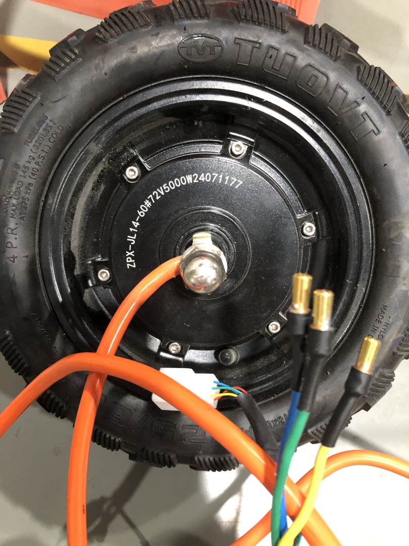 มอเตอร์ฮับไร้แปรงถ่าน 60 มม. ก - 13 Inch 72V 5000W Brushless Motor บทวิจารณ์และราคา