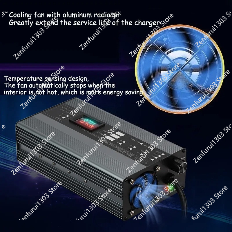 เครื่องชาร์จแบตเตอรี่ลิเธียม 1 - 72V 15A Fast Charger บทวิจารณ์และราคา